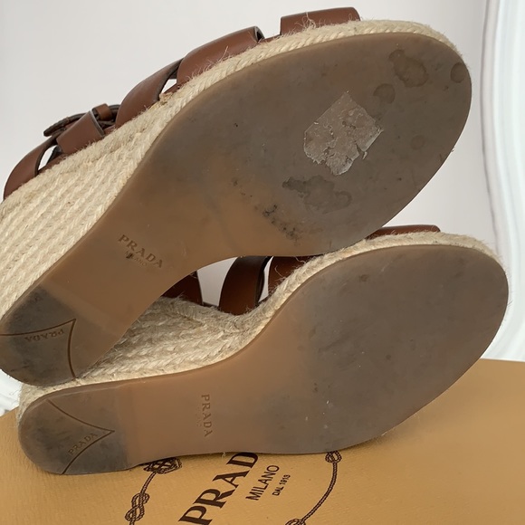 Auth Prada Espadrilles Sandals women’s EU37 US7 - Picture 7 of 7